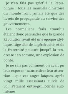 extrait de la gloire de mon père de Marcel Pagnol sur le fait que les écoles qui formaient les instituteurs glorifiaient la révolution nonobstant ses erreurs